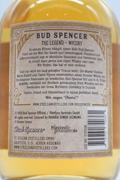 Bud Spencer The Legend Blended Malt Whisky Mild -Waterford Verkäufe DSC00467