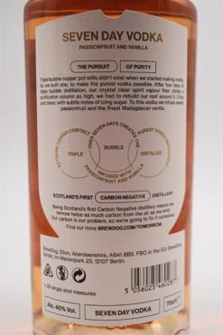 Seven Day Vodka Passionfruit And Vanilla -Waterford Verkäufe dsc01242