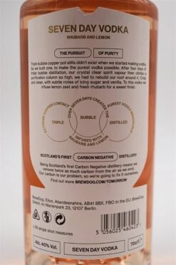 Seven Day Vodka Rhubarb And Lemon -Waterford Verkäufe dsc01246