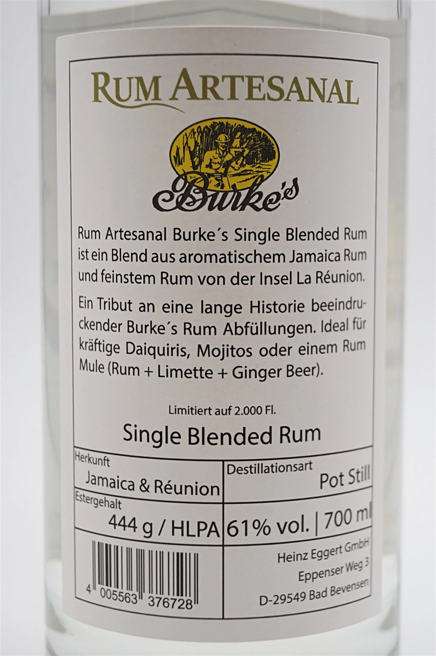 Burke's Single Blended White Rum 6 Burke's Single Blended White Rum – Bild 4