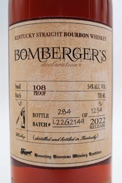 L.R. Bombergers Declaration Kentucky Straight Bourbon Whiskey -Waterford Verkäufe dsc02285