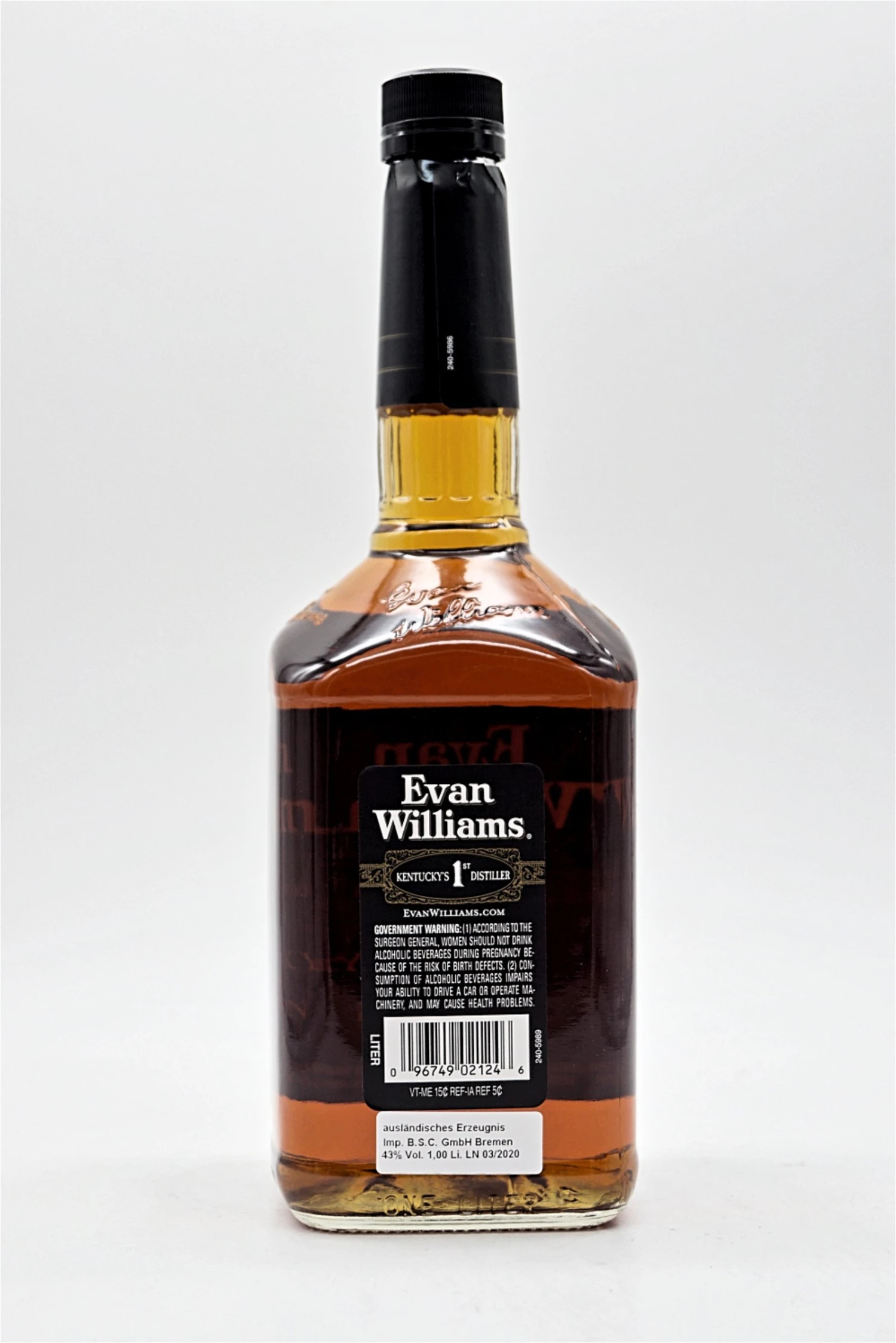 Black Kentucky Straight Bourbon Whiskey 1L 4 Black Kentucky Straight Bourbon Whiskey 1L – Bild 2