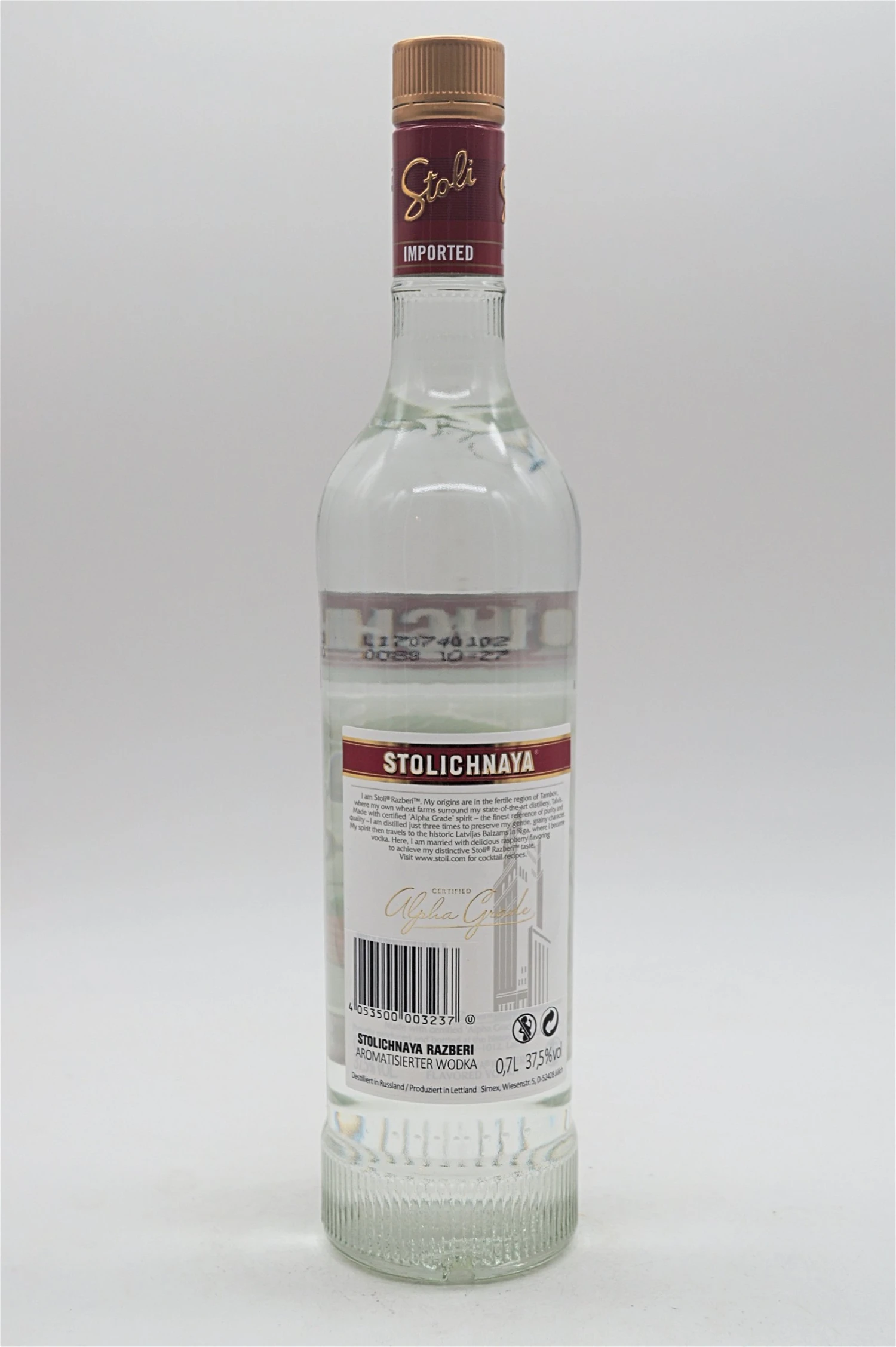 Vodka Stoli Razberi 4 Vodka Stoli Razberi – Bild 2