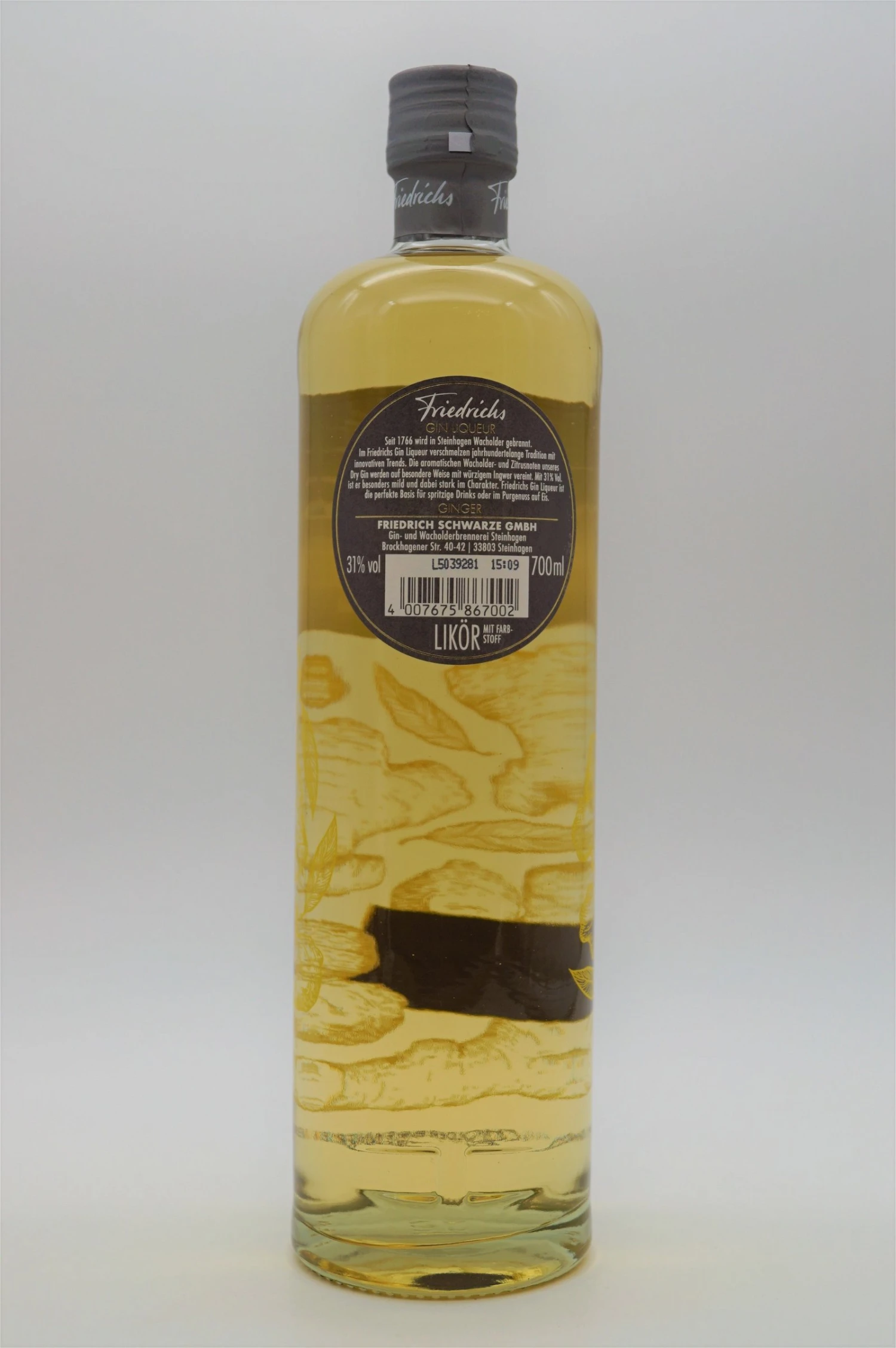 Gin Liqueur Ginger 4 Gin Liqueur Ginger – Bild 2