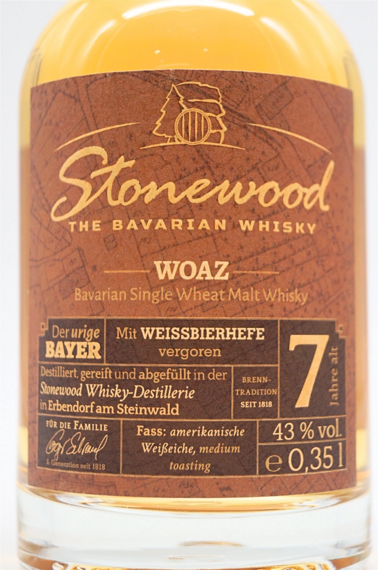 Stonewood WOAZ Bavarian Single Malt Whisky 7 Jahre 6 Stonewood WOAZ Bavarian Single Malt Whisky 7 Jahre – Bild 4