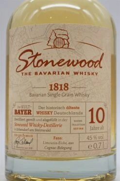 Stonewood 1818 2011 10 Jahre Bavarian Single Grain Whisky -Waterford Verkäufe dsc08430