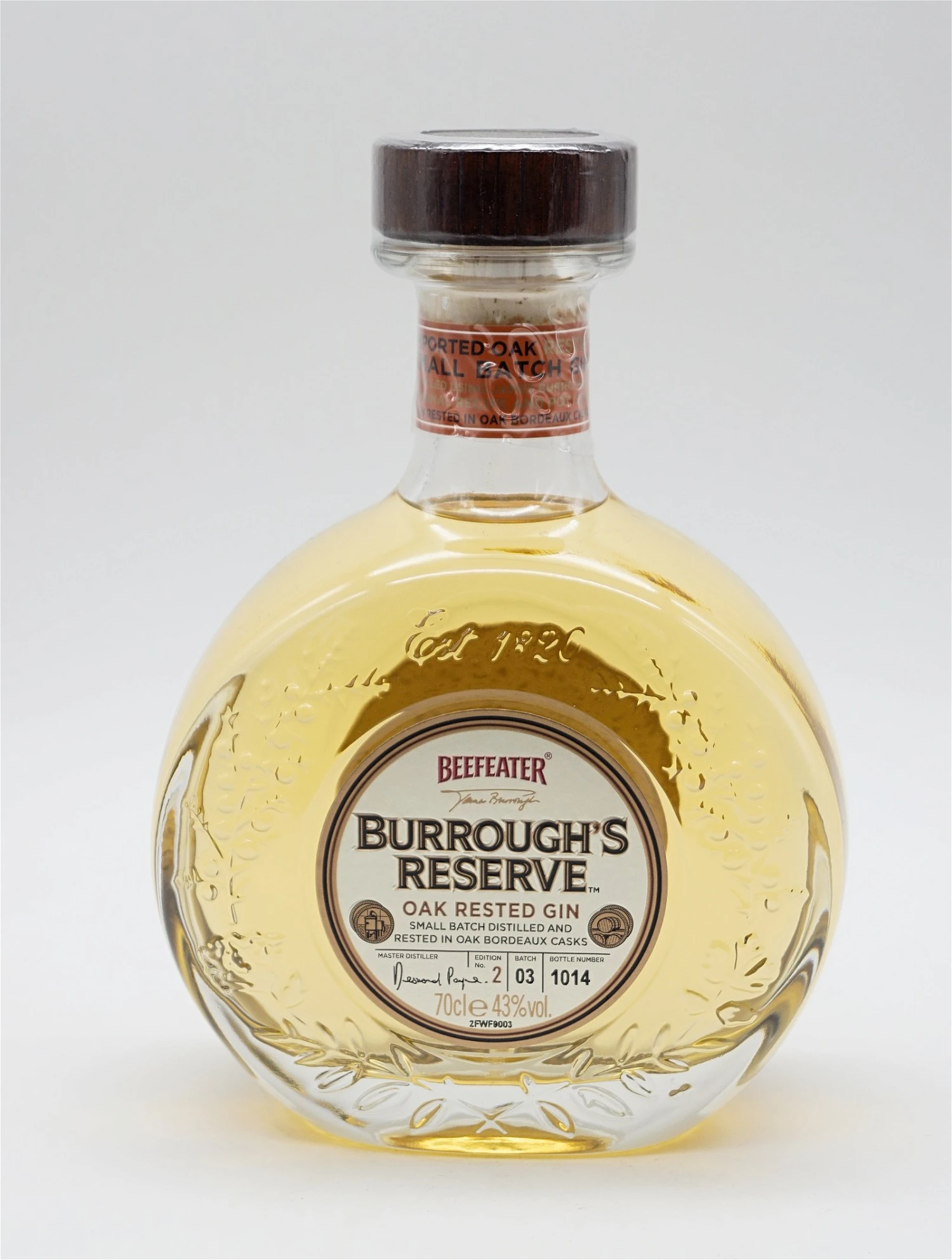 Burroughs Reserve Oak Rested Gin 3 Burroughs Reserve Oak Rested Gin