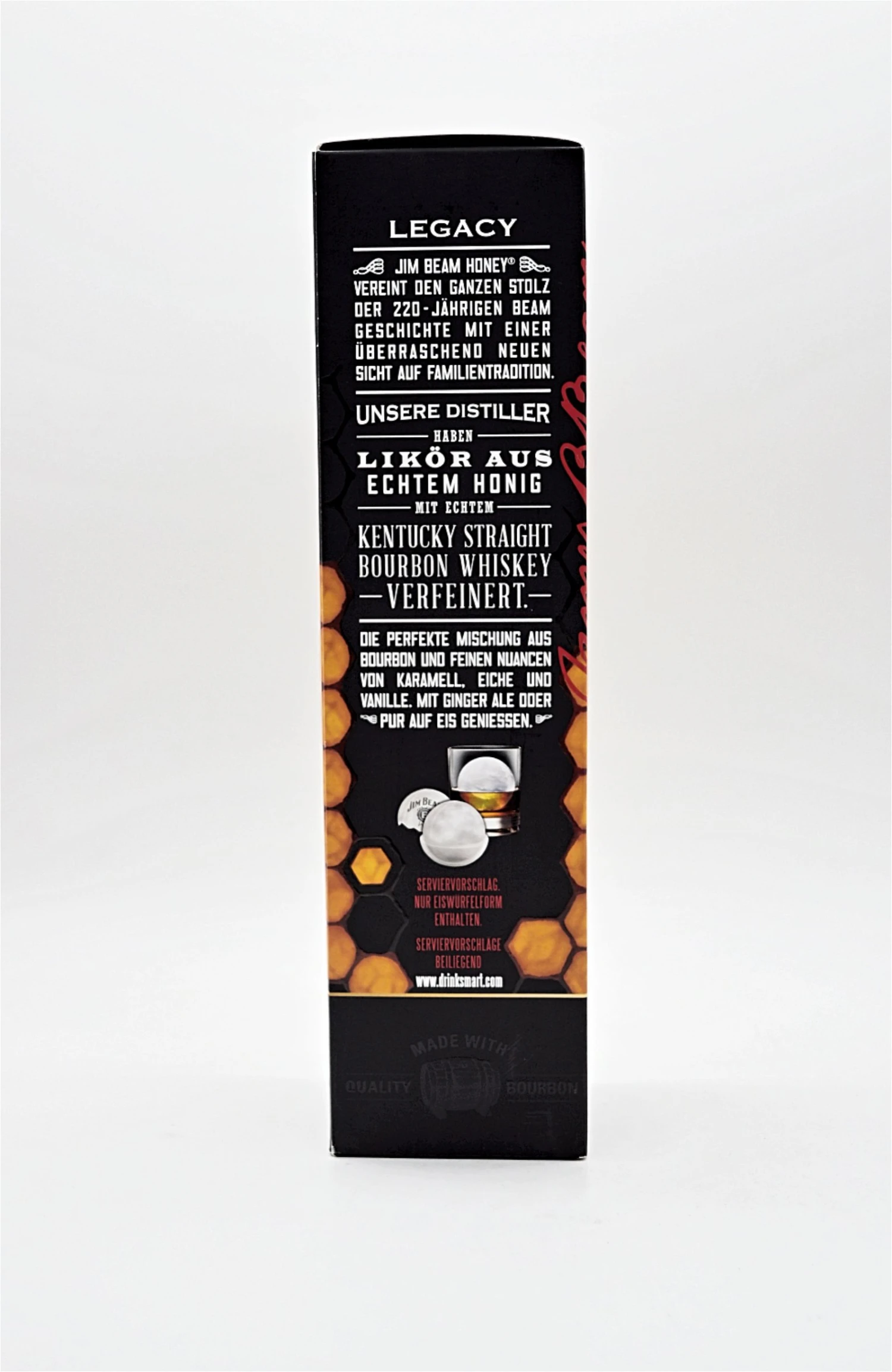 Honey Kentucky Straight Bourbon Whiskey + Eiswürfelform 4 Honey Kentucky Straight Bourbon Whiskey + Eiswürfelform – Bild 2