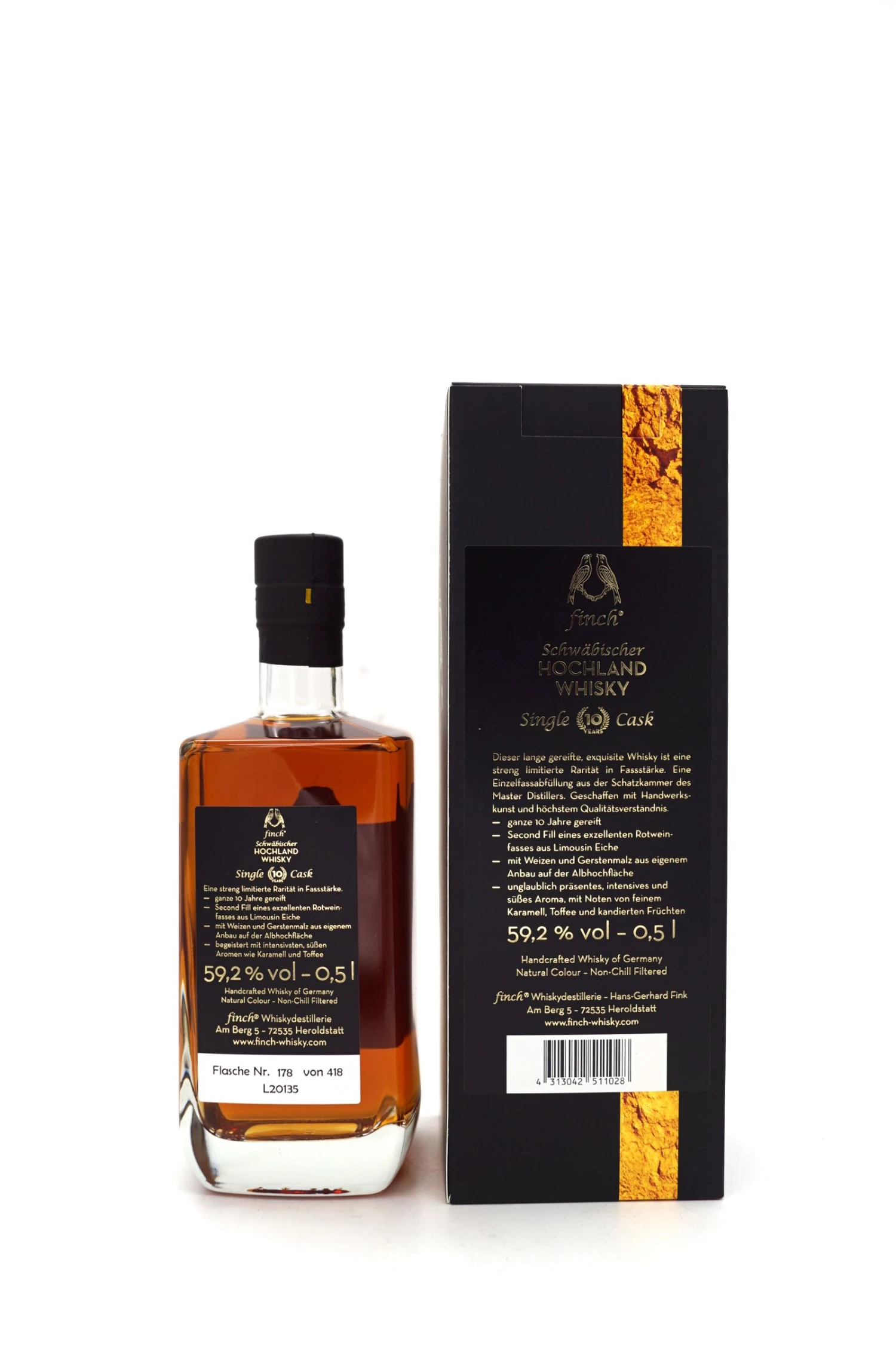 10 Jahre Single Cask Private Edition Schwäbischer Hochland Whisky 4 10 Jahre Single Cask Private Edition Schwäbischer Hochland Whisky – Bild 2